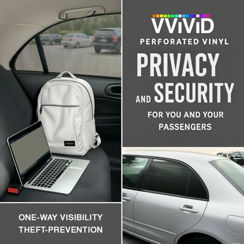 VViViD One Way Perforated Window Vinyl Privacy Wrap Film Roll Decal Sheet DIY Easy to Use Air-Release Adhesive (100ft x 54 Inch)
