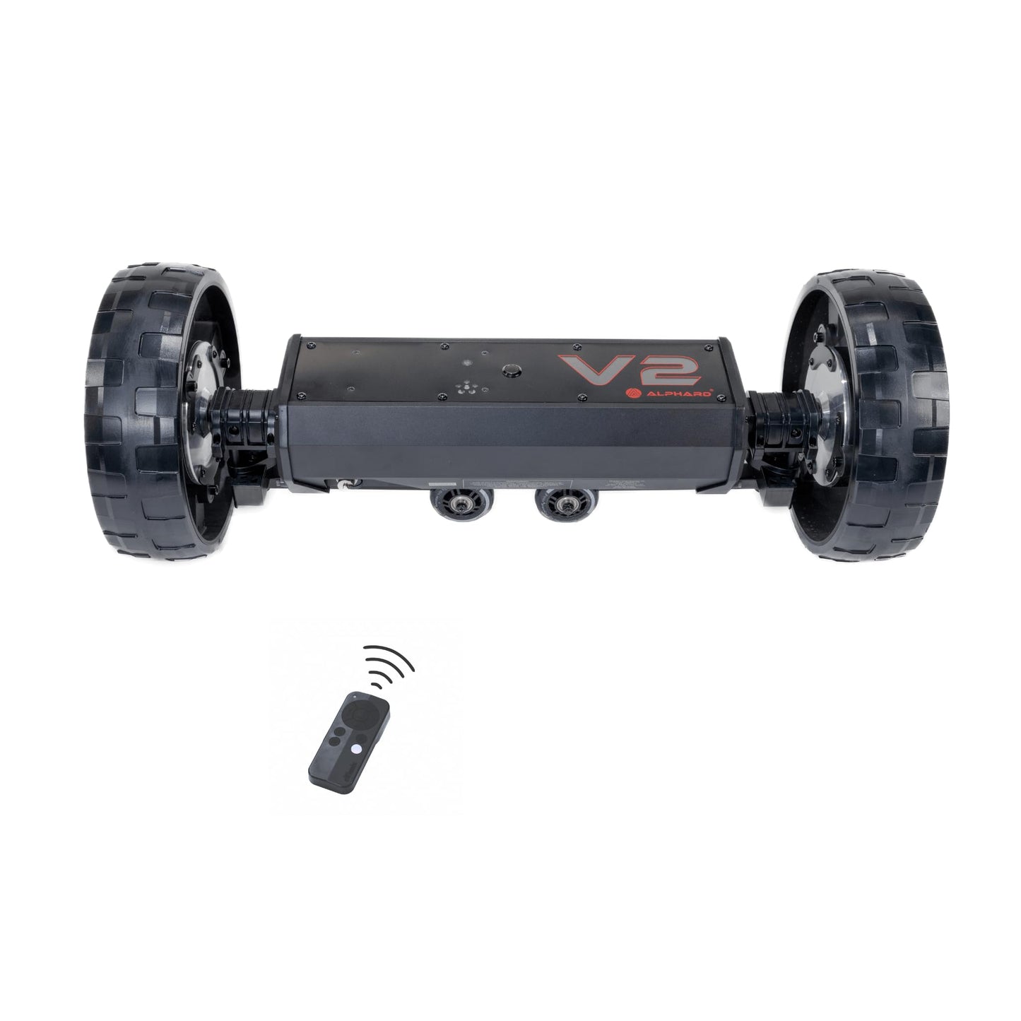 Alphard Club Booster V2Pro β Convert Your Push Cart into a Motorized, Electric Remote-Controlled Golf Caddie - New 2025 V2Pro with Permanently Attached Wheelie Bars (V2CADPRO)