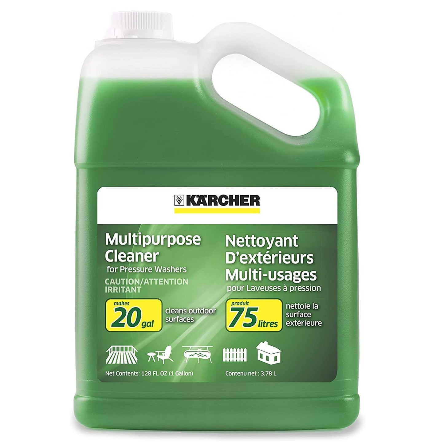 CRAFTSMAN Electric Pressure Washer, Cold Water, 1900 -PSI, 1.2-GPM, Corded (CMEPW1900) & Karcher Pressure Washer Multi-Purpose Cleaning Soap Concentrate Outdoor Surfaces – 1 Gallon