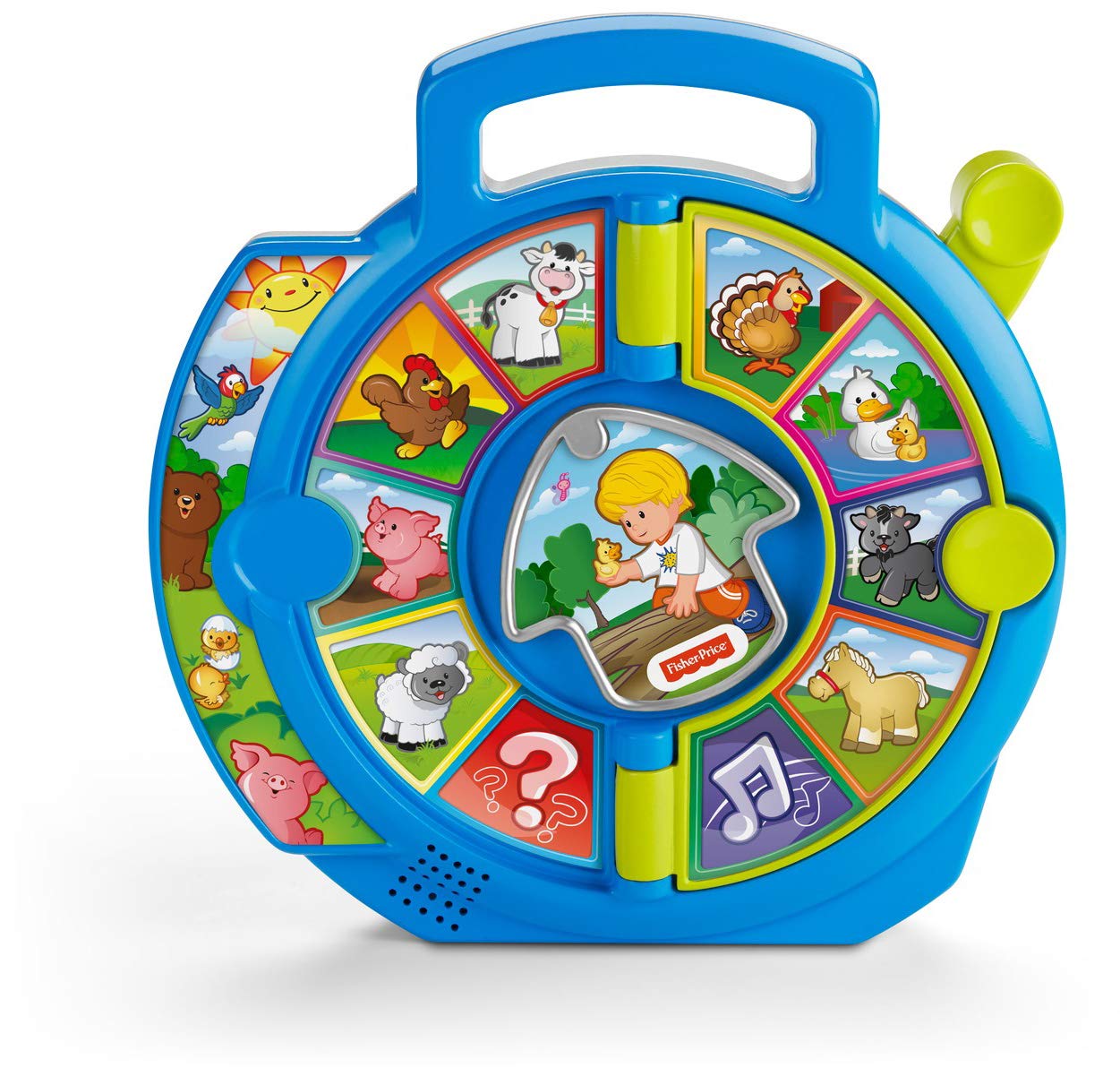 Fisher-Price Little People Toddler Learning Toy World of Animals See ‘N Say with Music and Sounds for Ages 18+ Months