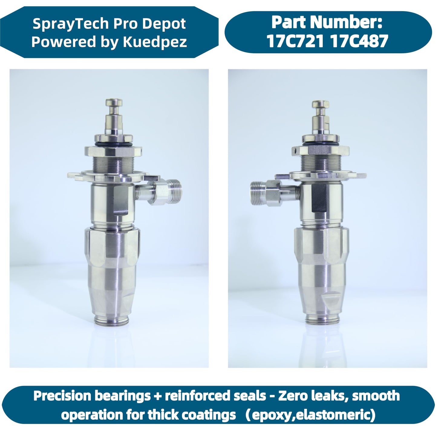 17C487 17C721 Airless Spray Pump Sprayer Accessories Compatible with Graco 210 PC ES 230 PC Pro 390 PC Pro 395 PC Pro 490 PC Pro 495 PC Pro 595 PC Pro Airlessp Paint Sprayers Replace 17C487 Pump