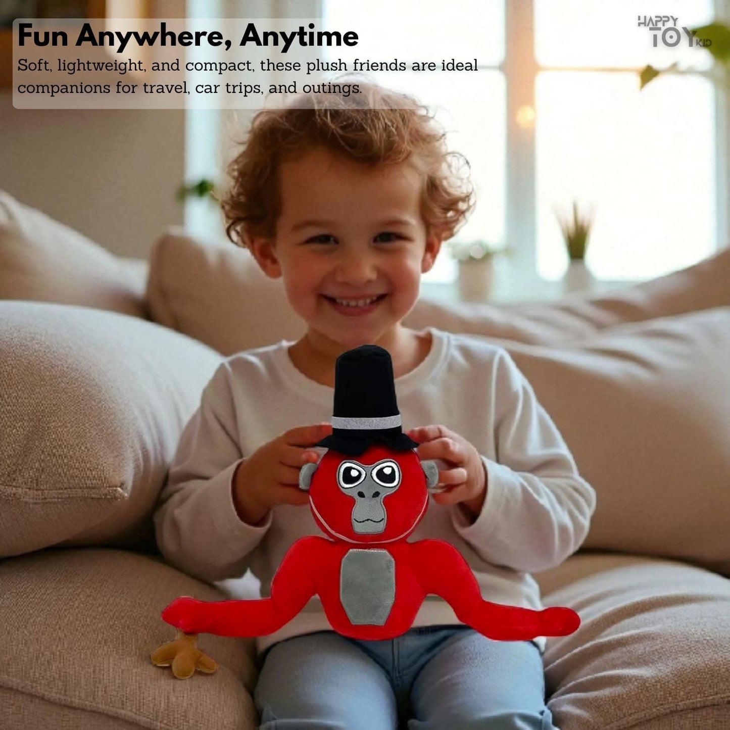 HappyToy Kid Plush Toys โ Set of 4 Soft Stuffed Animals for Kids, Gifting, Cuddling, Travel & Play โ Premium Quality Soft Toys Set