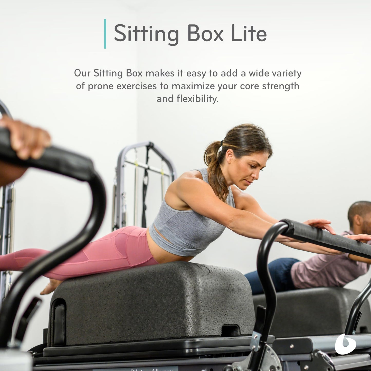 Balanced Body Sitting Box Lite, Pilates Reformer and Floor Exercise Equipment, Pilates Workout Equipment for Home Gym or Studio