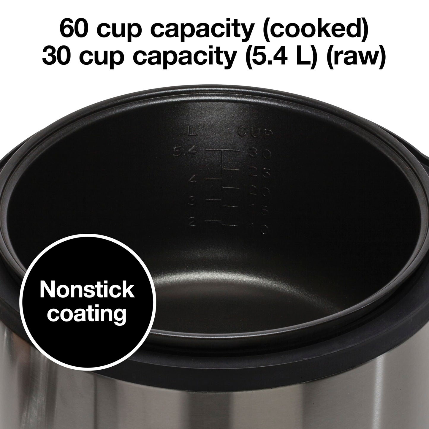 Proctor Silex Commercial Rice Cooker, 60 Cup Capacity, R37560R (Renewed)
