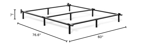 Tuft & Needle Metal Base Bed Frame for Queen Mattresses; Simple Tool-Less Assembly Durable Powder-Coated Black Steel; 5-Year Limited Warranty; GREENGUARD Gold Certified