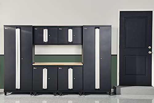 ClosetMaid ProGarage Wall Cabinet with Two Doors, Lock and Shelf, for Garage Storage, Heavy Duty Steel, Black