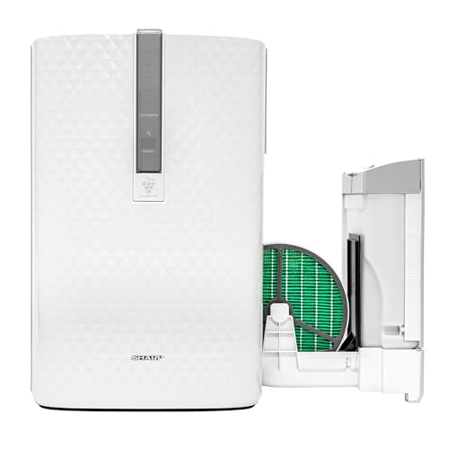 SHARP Air Purifier with Humidifier Combo – Covers up to 1,230 sqft in one hour, True HEPA Filter Air Purifier for Medium Rooms, Home Nursery, Dust, Smoke, Pollen - KC850U