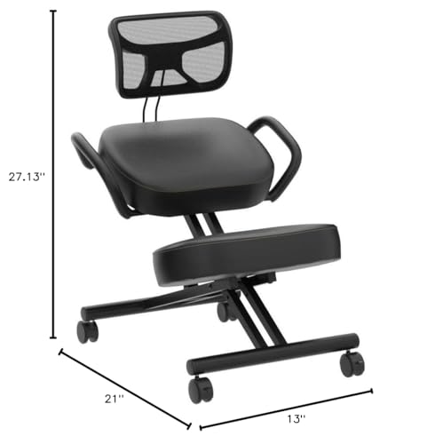 VIVO DRAGONN DN-CH Kneeling Chair, Metal, Black, One Size Fits All
