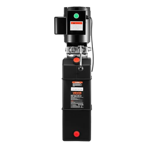 Vevor Hydraulic Pump 15 Quart Hydraulic Motor Hydraulic Lift Single Phase Car Lift 3450 RPM Dump Trailer 208-230 Volt Portable Car Lift 2 Horsepower Auto Lift Vehicle Lift Portable Power Press