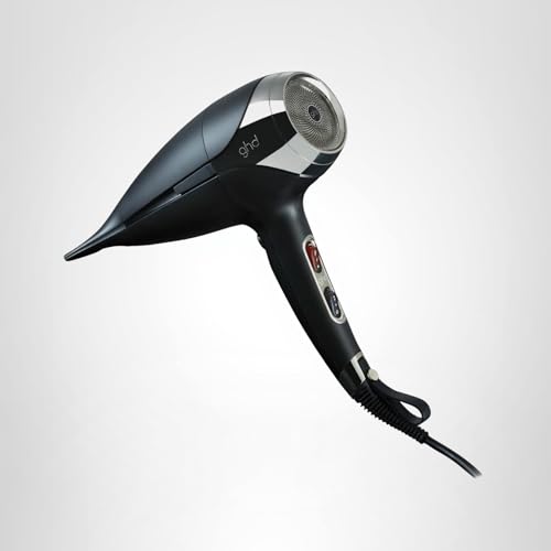 ghd Helios Professional Hair Dryer - Advanced 1875W Blow Dryer with Aeroprecis Technology, 75mph Airflow, Ionic Frizz Control, More Shine, Lightweight Design and Low Noise - Black