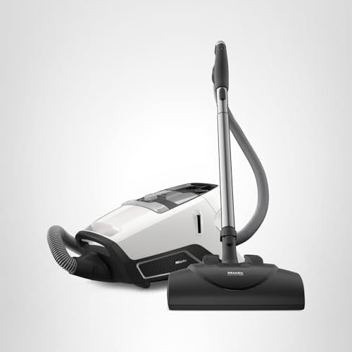 Miele Blizzard CX1 Cat & Dog Bagless Canister Vacuum, Lotus White - Pet Hair, Portable