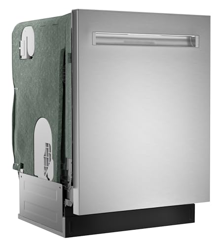 Sharp SDW6726MS 24-inch Stainless Steel Dishwasher, 47 dB Library Quiet, Third Rack, Power Wash Sprayer, 12 Place Settings,