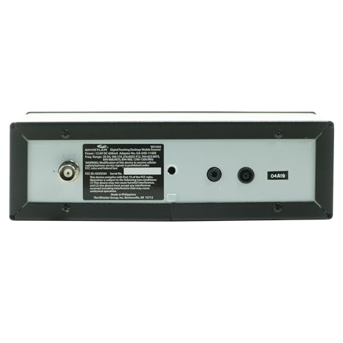 Whistler WS1065 Digital Trunking Desktop Scanner – Programmable Police/Fire Radio with Backlit Display, 1800 Memory Channels, and V-Scanner Technology – Black