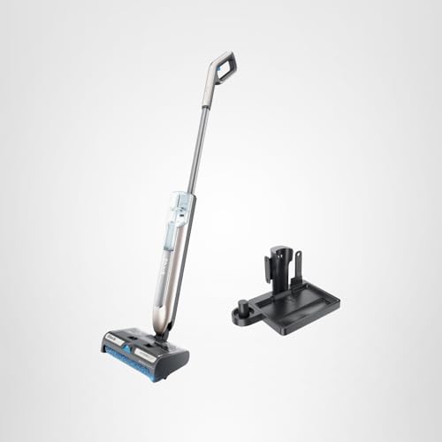 Shark HydroDuo with Dirt-Reveal Technology, Cordless, Everyday Hard Floor Cleaning System, Wet & Dry Debris Pickup, Mops & Scrubs All at Once, Hardwood, Tile, Laminate & Stone, Stone Metallic, WW201