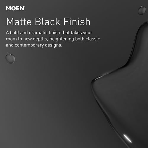 Moen Orivesi Matte Black One-Handle High Arc Pulldown Kitchen Faucet with Power Boost, 87891BL