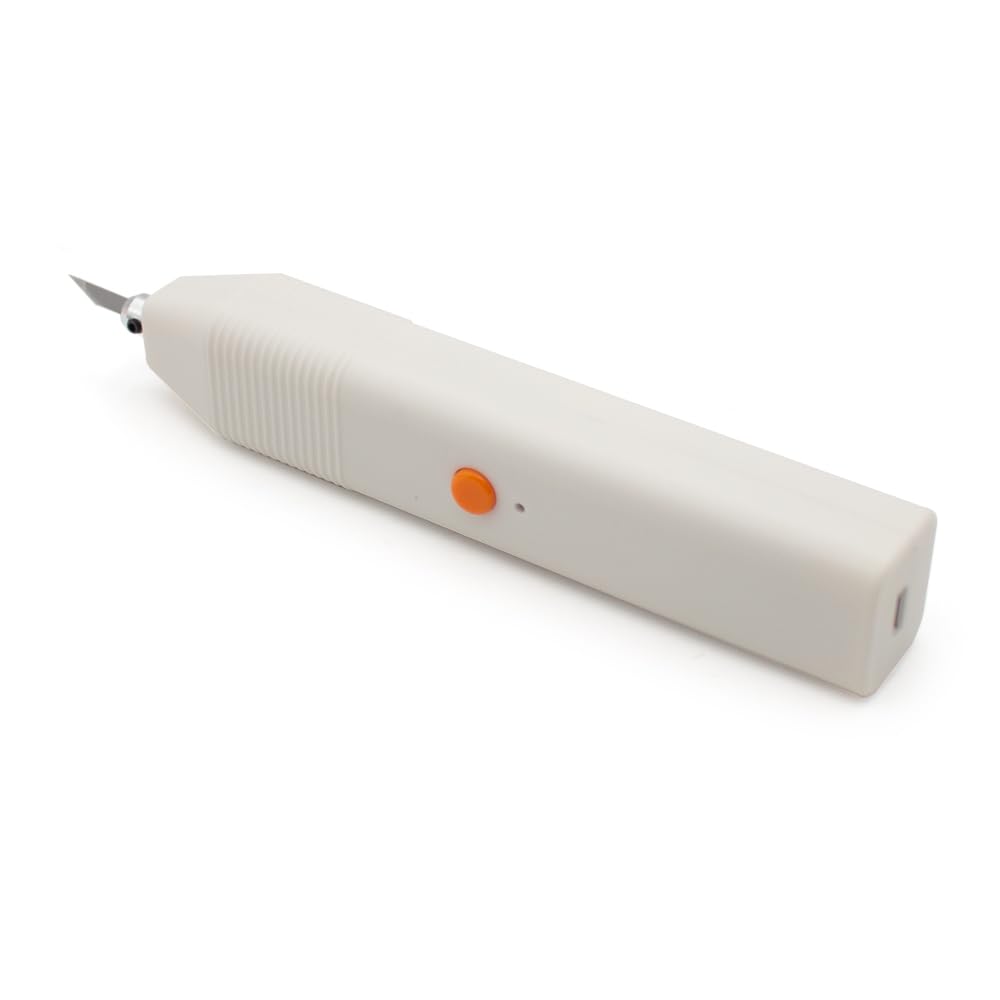 iDili DIY Ultrasonic Cutting Knife 35kHz - Handheld Cutter with 5 Replaceable Blades for 3D Prints (Resin/PLA), Wood, Plastic, PCB, Acrylic - Plug-and-Play Precision Tool for DIY Crafts & Prototyping
