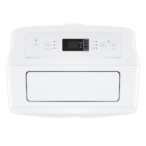 LG 7000 BTU (DOE) / (10500 ASHRAE) Portable Air Conditioners Cools 300 Sqft Easy Install & Remote Control LCD Display Eco-friendly Small Room Air Conditioner AC Unit Cool Home White LP0723WSR