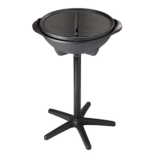 Cuisinart Indoor/Outdoor Electric Grill, 2-in-1 Portable BBQ with Nonstick Cooking Surface, Electric Grill Outdoor with Adjustable Heat, Stand/Tabletop Options for Cookouts, Barbecues, Small Spaces