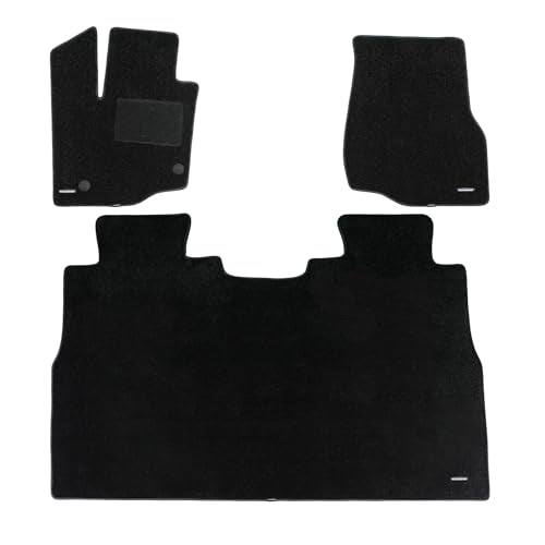WENNEBIRD Superior Carpet Floor Mats for 2015-2026 Ford F-150 SuperCrew Cab (Excludes Under-Seat Fold-Flat Storage), 0.5-Inch Ultra-Thick, Noise-Reducing, All-Weather Waterproof Anti-Slip – 3-Pc Set