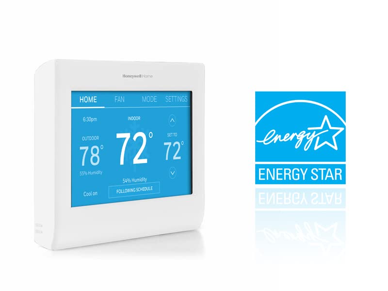 Honeywell Home RTH9600WF Smart Color Thermostat ENERGY STAR Wi-Fi Programmable Touchscreen Alexa Ready - C-Wire Required