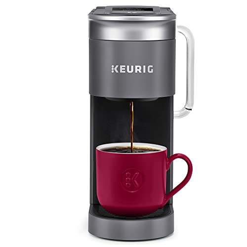 Keurig K-Supreme SMART Single Serve Coffee Maker With Wifi Compatibility, 4 Brew Sizes, And 66oz Removable Reservoir, Compatible with Alexa, Gray