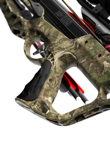 Barnett Expedition 385 Hunting Crossbow - Compact, Fast 385fps, Adjustable Butt Stock, Veil Camo, Triggertech Trigger, 4x32 Scope, Aluminum Flight Track, Headhunter Bolts, with CCD.