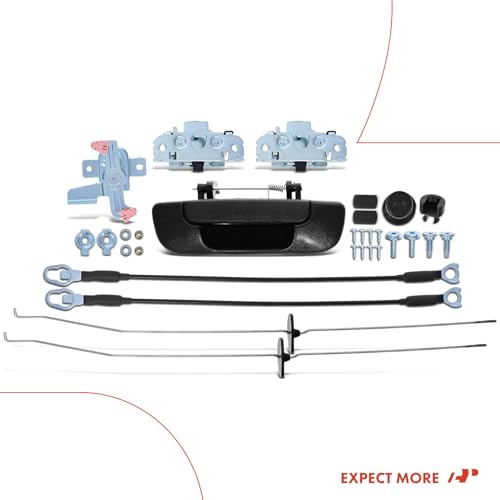 A-Premium Tailgate Rebuild Kit Compatible with Dodge Ram 1500 2003-2008, Ram 2500 2005-2009, Ram 3500 2006-2009, Rear Tailgate Parts Metal Handle Bezel Latch Hinge Cable Bushing Bolts (Pack of 30)