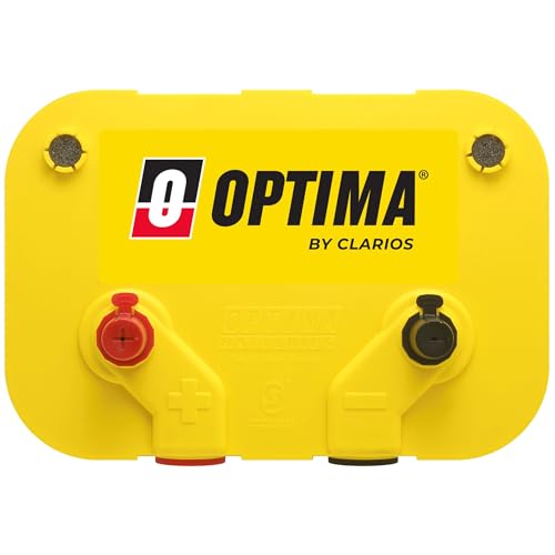 OPTIMA® Batteries High Performance D34/78 YELLOWTOP® Dual Purpose Sealed AGM Car, Truck and SUV Battery, 750 CCA, Dual Terminal, Maintenance Free, Versatile Mounting