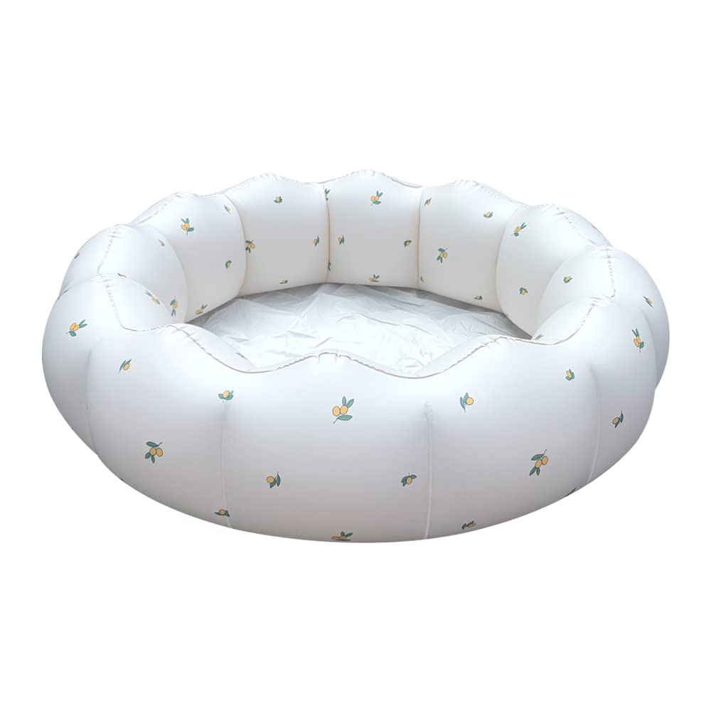 AirSwim Inflatable Baby Pool, Portable Paddling Baby Swimming Pool, Toddlers for Ages 0-3 Years Girls and Boys, Indoor& Outdoor, Garden and Backyard Summer Water Party, 35.4x9.8 in(White)