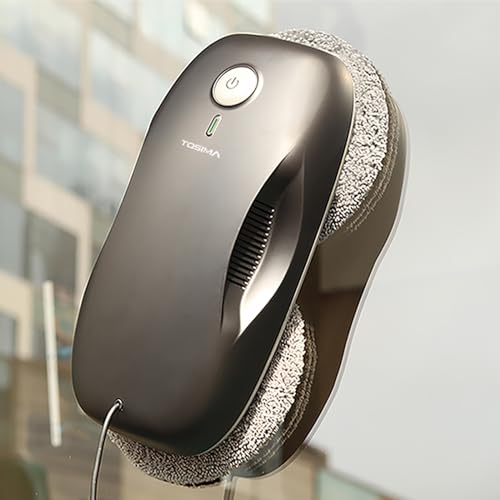 Tosima Window Cleaning Robot W2, Automatic Cleaning with Intelligent Path Planning, 3800Pa Suction Power, Edge Detection Technology, Remote Control