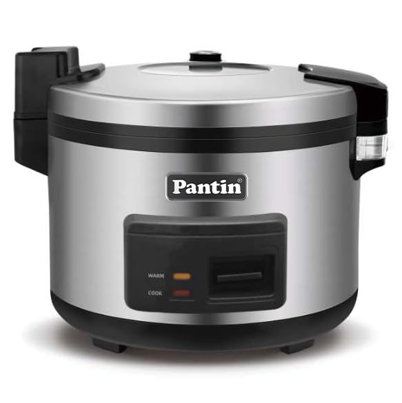 Pantin Commercial Rice Cooker & Warmer - 35 Cups Uncooked / 70 Cups Cooked, Extra Large Capacity Rice Cooker with Nonstick Inner Pot & Switch Press, 120V/1500W, ETL Listed