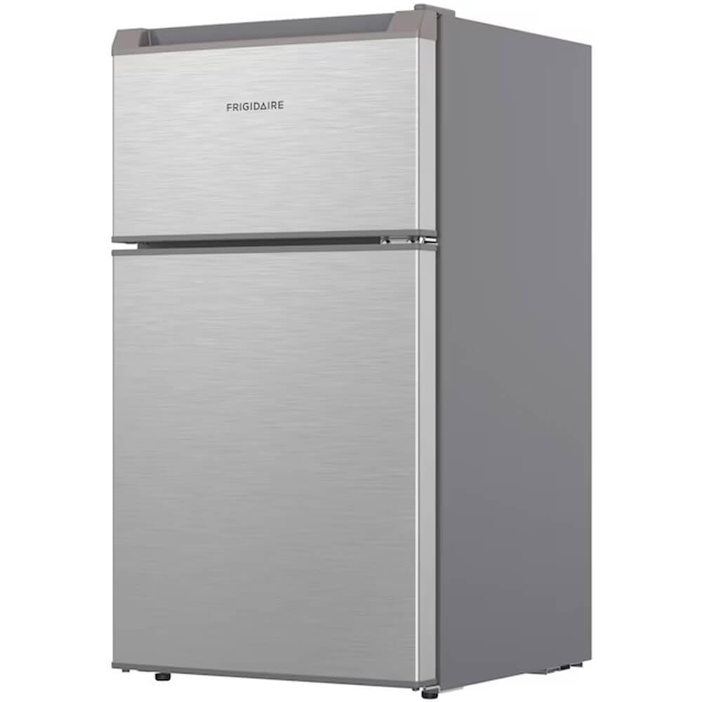3.1 cu. ft. 2-Door Retro Mini Refrigerator in Stainless Steel