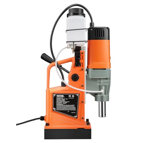 VEVOR Mag Drill Press, 1550W 2" Boring Diameter, 2922lbf Power Magnetic Drill, 500 PRM, 10-Speed, Electric Drilling Machine for Metal Surface, Industrial and Home Improvement