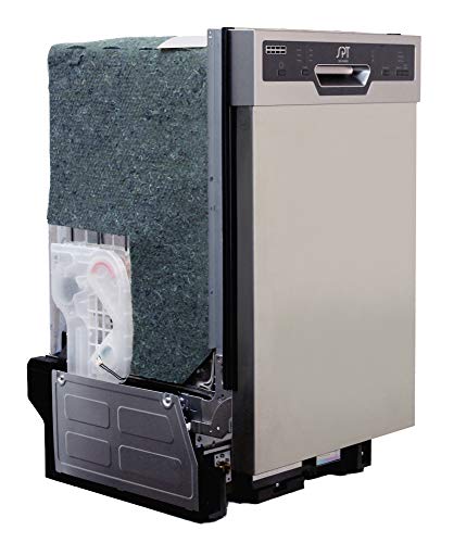 SPT SD-9254SSA 18″ Wide Built-In Stainless Steel Dishwasher w/Heated Drying, ENERGY STAR, 6 Wash Programs, 8 Place Settings and Stainless Steel Tub