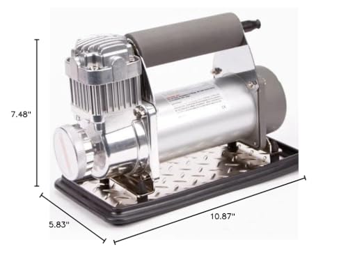 VIAIR 400P - 40045, Automatic Function Portable Compressor Kit, Tire Pump, Truck/SUV Tire Inflator, Silver, For up to 35 Inch Tires