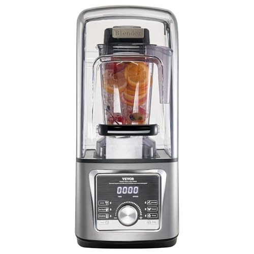 VEVOR Blender for Smoothies, 85 oz 1400W, Professional Blender with Powerful Motor, Multi-Functional Food Processing with Noise Cover for Smoothie/Milkshake/Juice, Fits for Kitchen