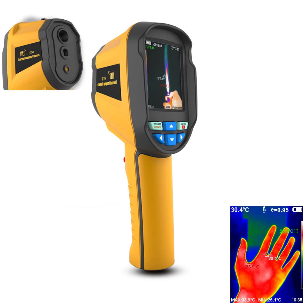 Thermal Imaging Camera, Pocket-Sized Infrared Camera with Real-Time Thermal Image, Temperature Measurement Range -4°F to 572°F, Mini IR Thermal Imager, Hti-Xintai (HT-03)