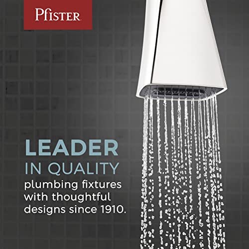 Pfister Exemplar Kitchen Faucet with Pull Down Sprayer, Single Handle, High Arc, NSF Certified, Spot Defense Matte Black Finish, F5297EPSDB