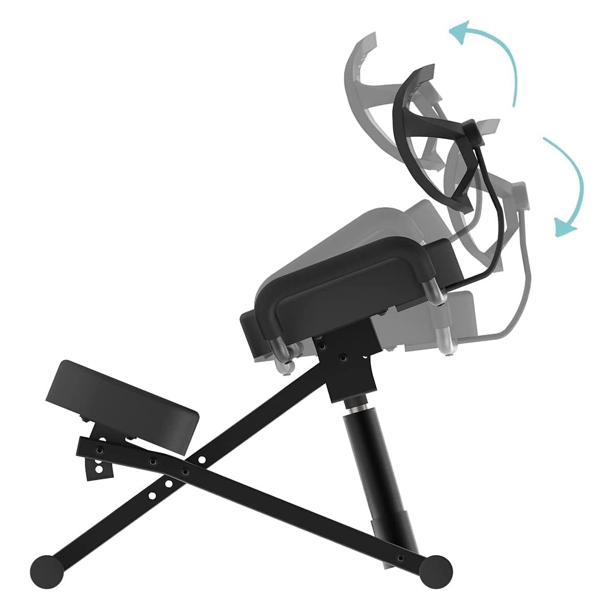 Master Massage Ergonomic Kneeling Chair with Back Support for Office -Posture Chair with Angled Seat and Backrest for Home and Office-Posture Correction Stool-Improve Your Posture