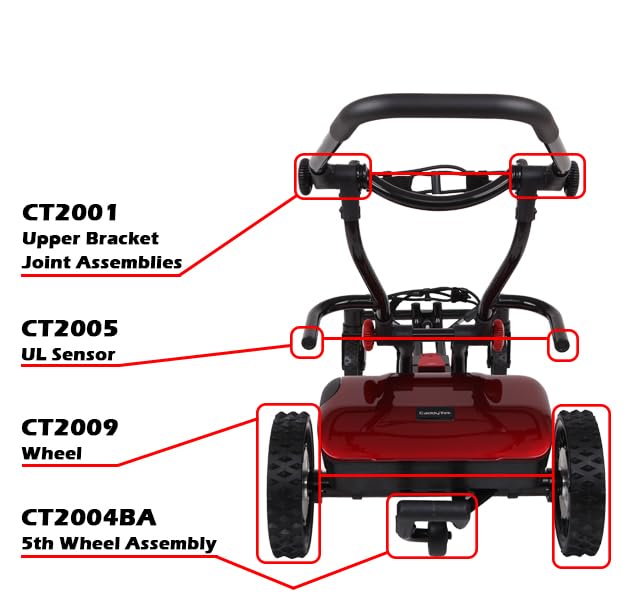 CaddyTrek R2 Black Remote Follow Golf Caddy