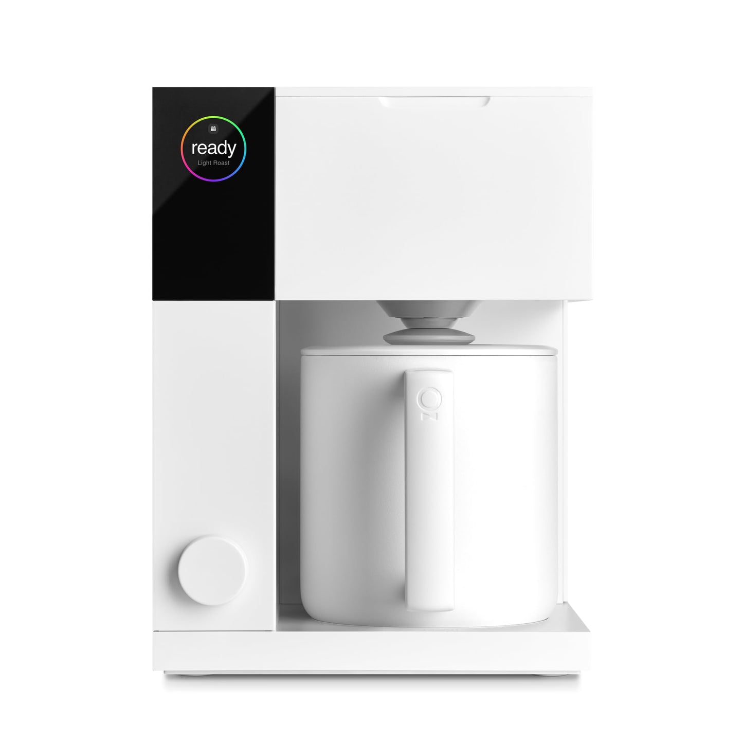 Fellow Aiden Precision Coffee Maker - 10-Cup Thermal Carafe, Built-In Brewing Guidance, Scheduling, Removable Water Tank, Matte White