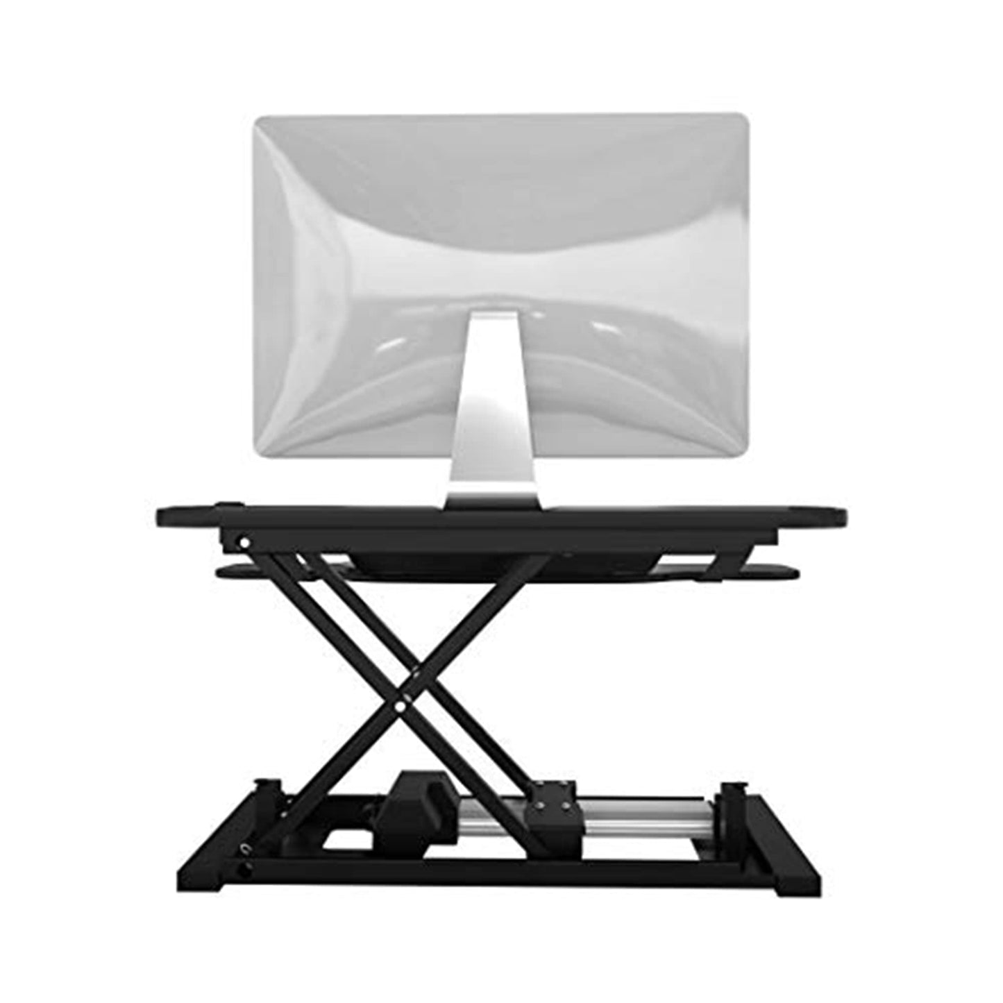 VERSADESK Electric Standing Desk Converter, 48 Inch PowerPro Height-Adjustable Sit Stand Desktop Riser, Keyboard Tray, USB Charging Port, 48" W X 24" D, Black