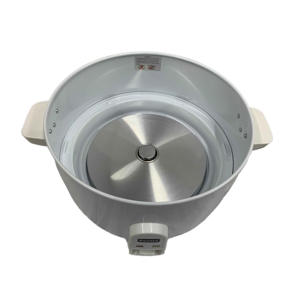Pantin Commercial Electric Rice Cooker – 25 Cups Raw / 50 Cups Cooked Capacity w/Measuring Cup & Scoop – High-Efficiency Large Rice Cooker Commercial Rice Cooker for Restaurants, Hotels and Catering
