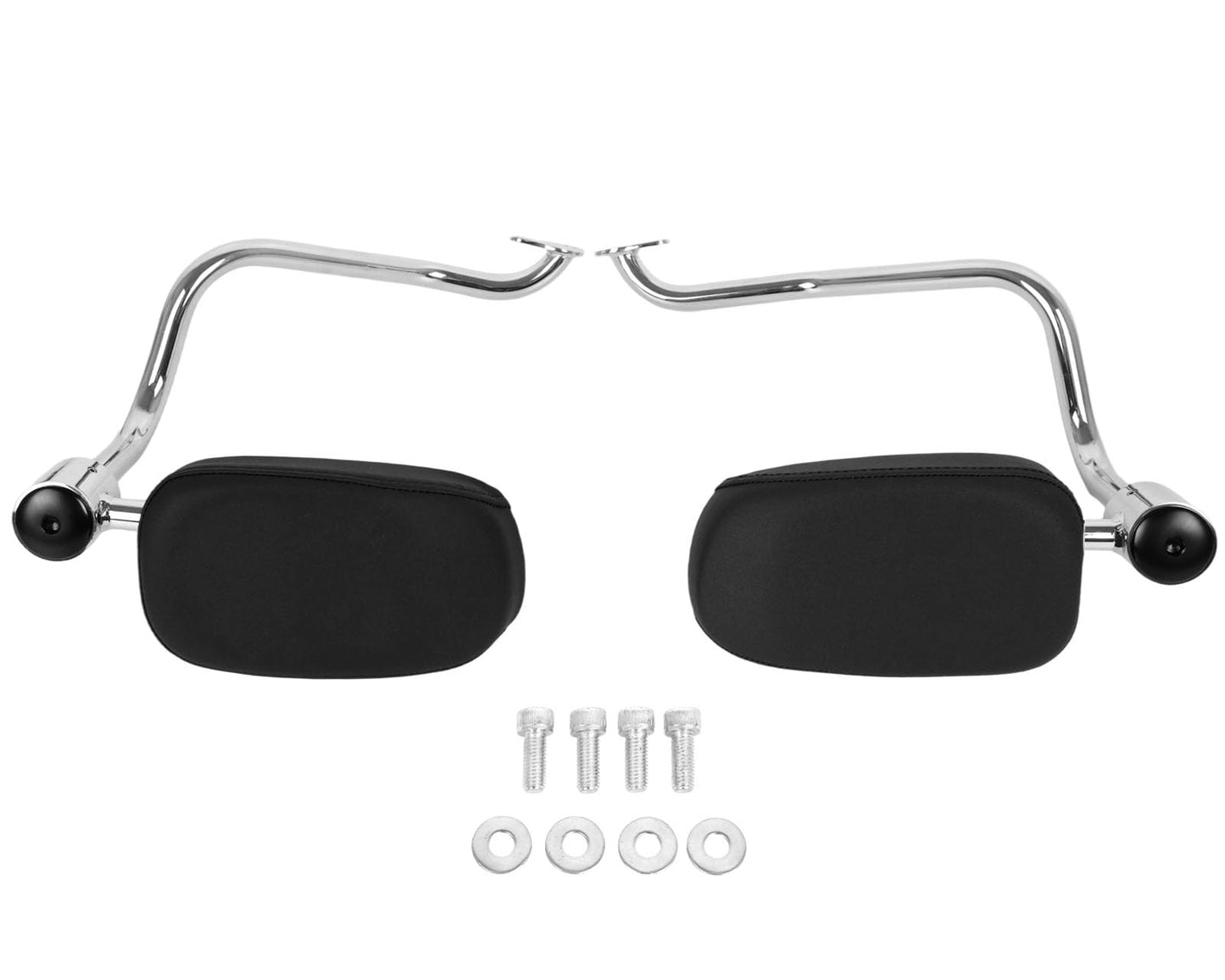 Motorcycle Rear Passenger Armrests Adjustable Set Fits for Indian Chieftain Pursuit Dark Horse Roadmaster Springfield Challenger Elite 2014-2024 Motorbike Accessories Parts Chrome