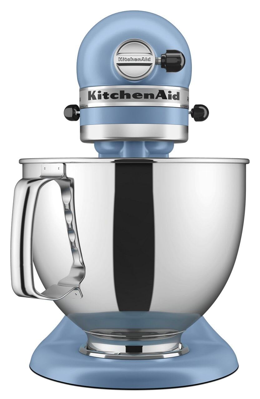 KitchenAid Artisan Series 5 Quart Tilt Head Stand Mixer with Pouring Shield KSM150PS, Blue Velvet