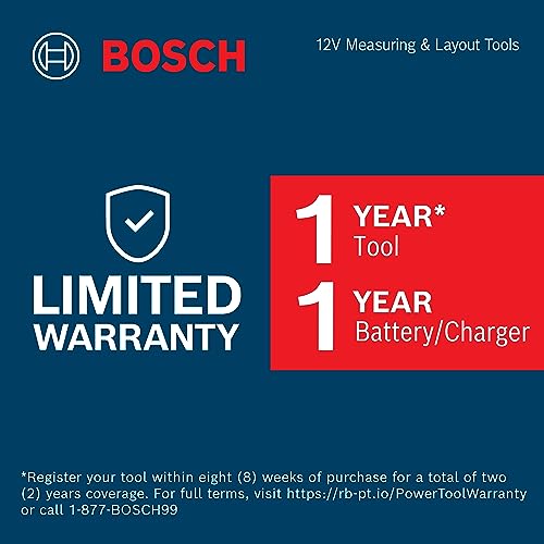 BOSCH GLL3-330C 200 Ft 12V Max Connected 360 Degree Three-Plane Leveling and Alignment-Line Laser, Includes 2.0 Ah 12V Max Lithium-Ion Battery & Charger, Heavy-Duty Pouch, & Accessories