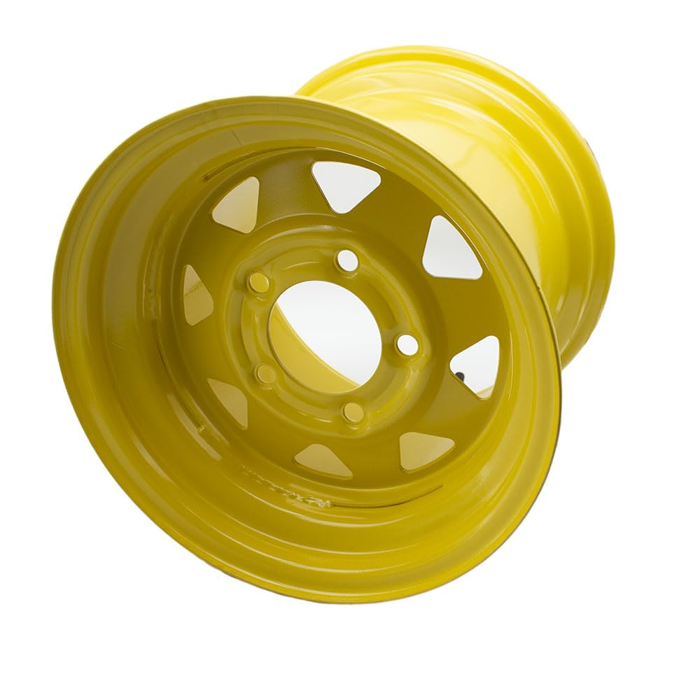 Lawn Mower Rim 12x10.5 WHEEL RIM 5/4.5 for Zero Turn Riding Garden Lawn Mower Compact Tractors Heavy Equipment 12 x 10.5 Rim 5 Lugs Bolt Circle 4.5 inch,backspace 3.5 inch,for John Deere