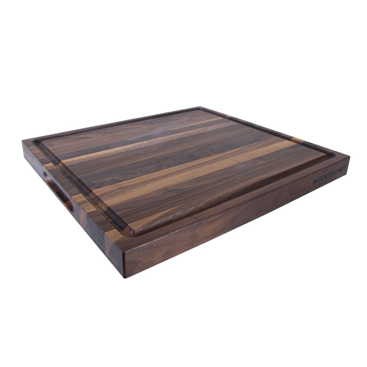 Large Cutting Board from American Walnut - A Butcher Block with Juice Groove for Easy Cutting of Meat and Juicy Veggies - Walnut Chopping Board - 20x16x1.5 inches