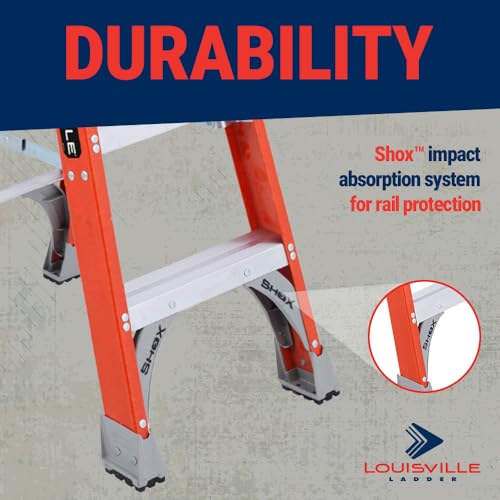 Louisville Ladder FS1508 Ladder, 8-Foot, Orange