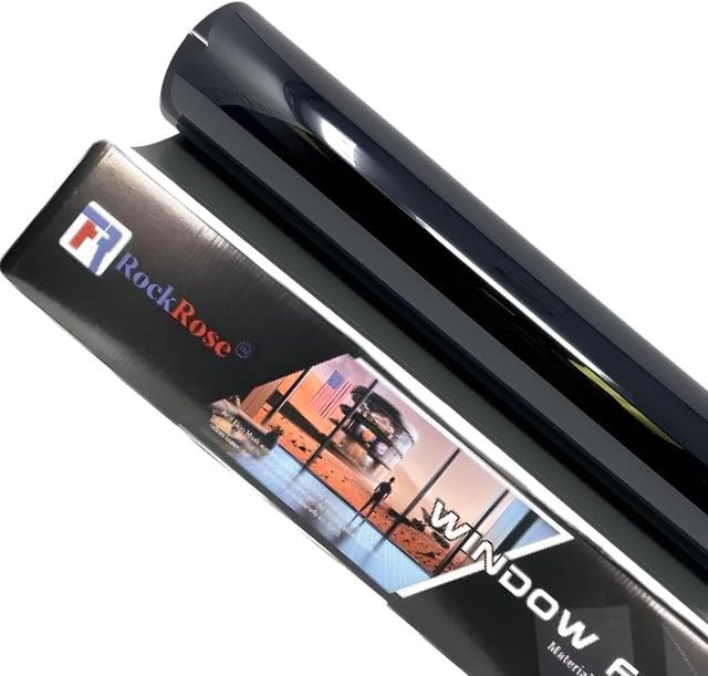 RockRose 20% Premium Carbon Car Window Tint Film 40 in x 100FT 2PLY Charcoal Privacy Film UV, Heat Blocking Tint for Car or Home Adhesive Film Easy Shrink, Plotter Friendly Pro Grade
